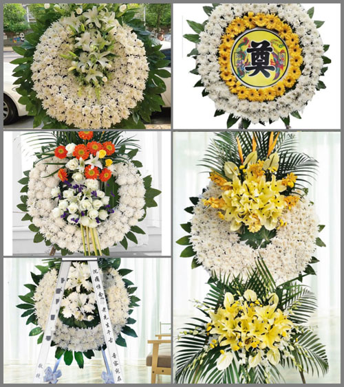 山西长治沁县松村乡北西沟村花圈速递